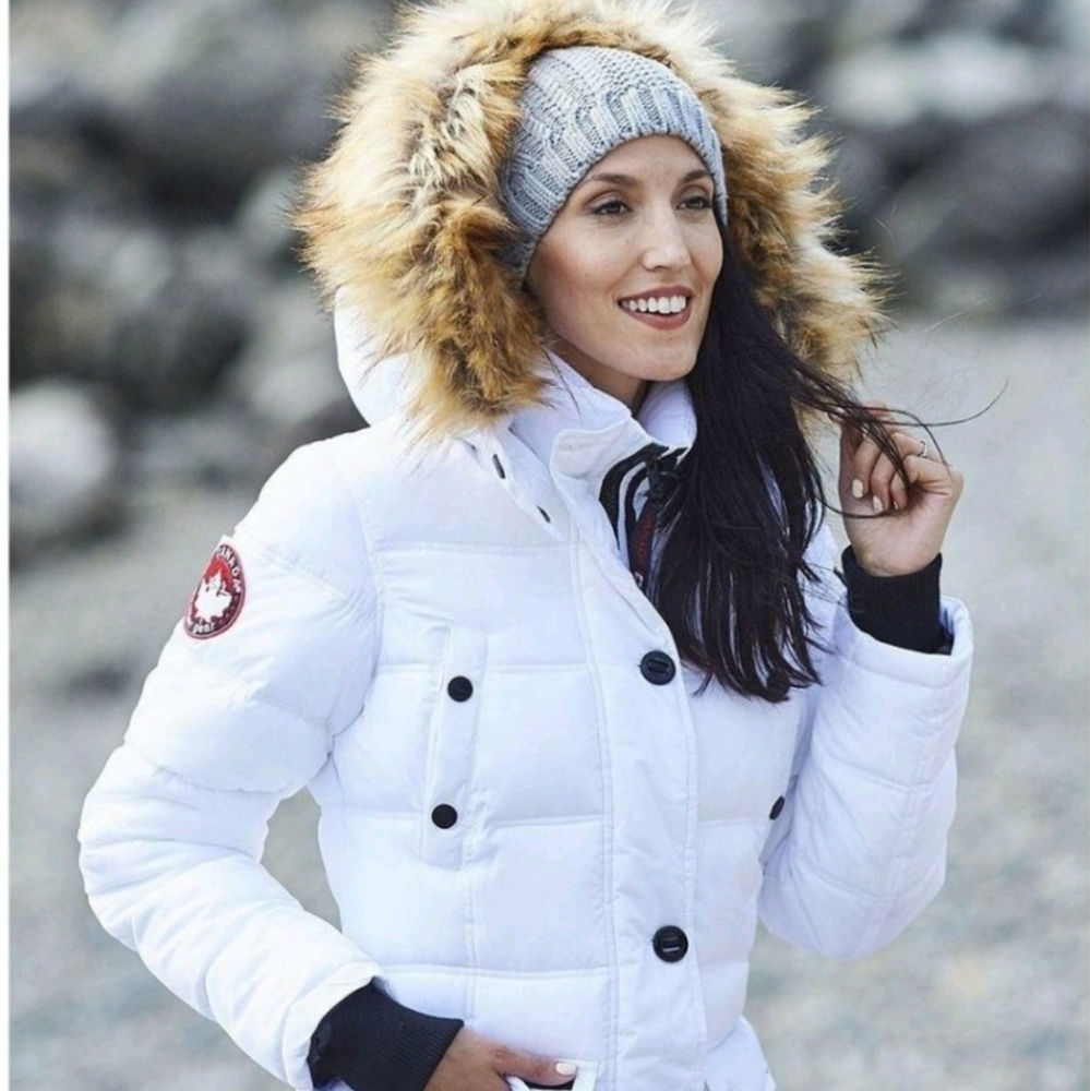 NWT Authentic Canada Goose White Parka Arctic Canada Weather Gear Long Coat - Picture 1 of 16